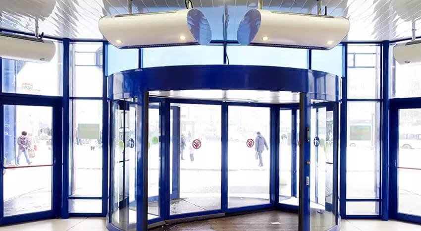 Установка воздушных тепловых завес